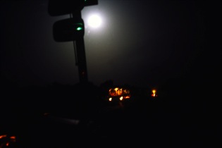 Mali - Night bus on the road from Bamako to Mopti