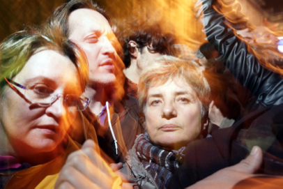 Celebration of François Hollande victory