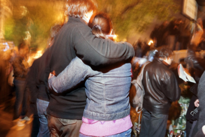 Celebration of François Hollande victory