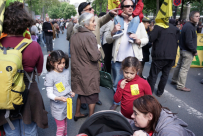 Labor day demonstration - From Denfert-Rochereau to Bastille - Paris
