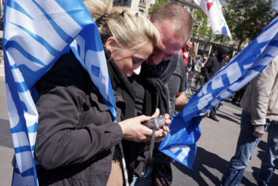 National Front rally - Place de l'Opéra - Paris