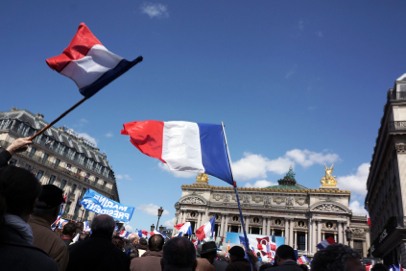 National Front rally - Place de l'Opéra - Paris