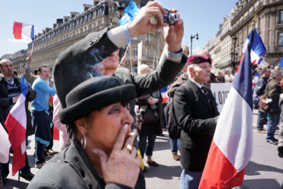 National Front rally - Place de l'Opéra - Paris