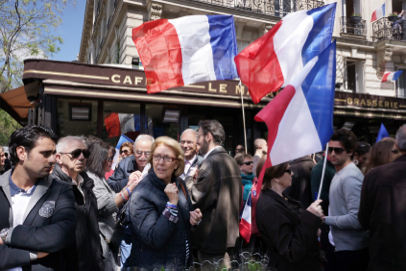 Conservative UMP party rally - Place du Trocadéro - Paris