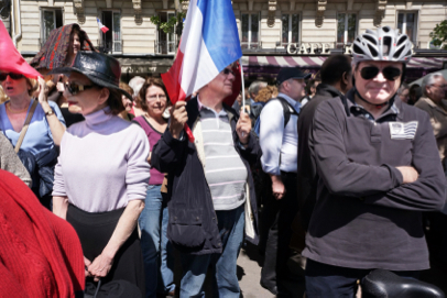 Conservative UMP party rally - Place du Trocadéro - Paris