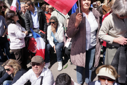 Conservative UMP party rally - Place du Trocadéro - Paris