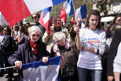 Conservative UMP party rally - Place du Trocadéro - Paris
