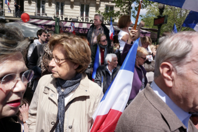 Conservative UMP party rally - Place du Trocadéro - Paris