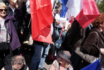 Conservative UMP party rally - Place du Trocadéro - Paris