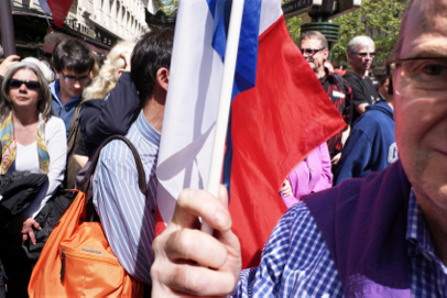 Conservative UMP party rally - Place du Trocadéro - Paris