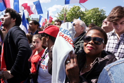 Conservative UMP party rally - Place du Trocadéro - Paris
