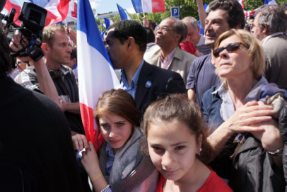 Conservative UMP party rally - Place du Trocadéro - Paris