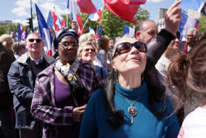 Conservative UMP party rally - Place du Trocadéro - Paris