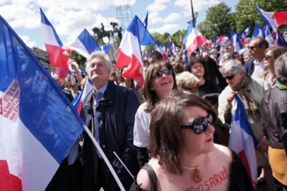 Conservative UMP party rally - Place du Trocadéro - Paris