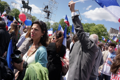 Conservative UMP party rally - Place du Trocadéro - Paris