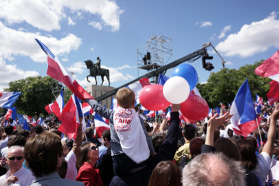 Conservative UMP party rally - Place du Trocadéro - Paris