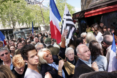 Conservative UMP party rally - Place du Trocadéro - Paris