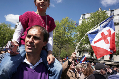 Conservative UMP party rally - Place du Trocadéro - Paris