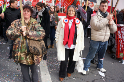 Left Front demonstration - From Place de la Nation to Bastille - Paris