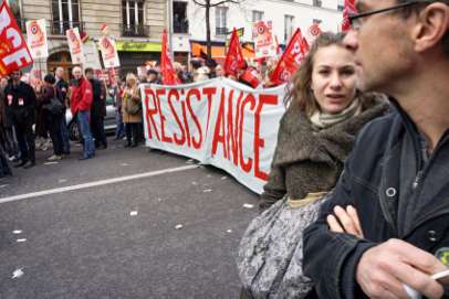 Left Front demonstration - From Place de la Nation to Bastille - Paris