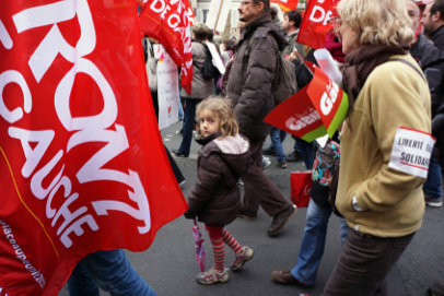 Left Front demonstration - From Place de la Nation to Bastille - Paris