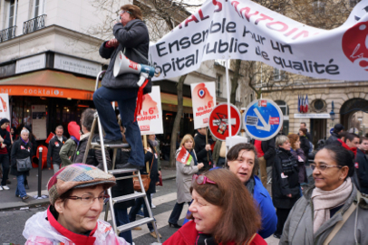 Left Front demonstration - From Place de la Nation to Bastille - Paris