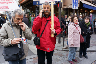 Left Front demonstration - From Place de la Nation to Bastille - Paris