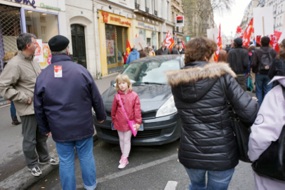Left Front demonstration - From Place de la Nation to Bastille - Paris