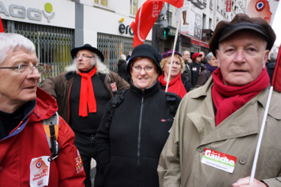 Left Front demonstration - From Place de la Nation to Bastille - Paris