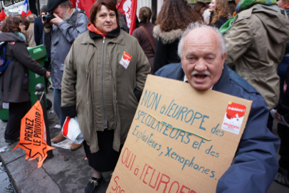 Left Front demonstration - From Place de la Nation to Bastille - Paris