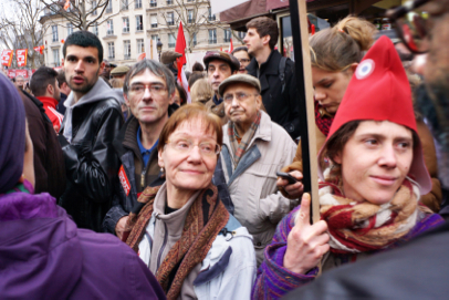 Left Front demonstration - From Place de la Nation to Bastille - Paris