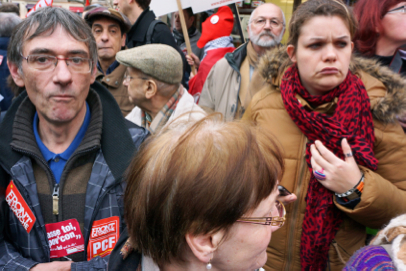 Left Front demonstration - From Place de la Nation to Bastille - Paris