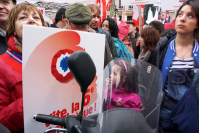 Left Front demonstration - From Place de la Nation to Bastille - Paris