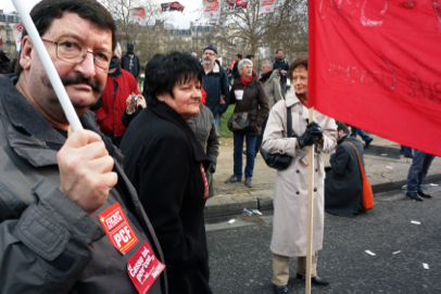 Left Front demonstration - From Place de la Nation to Bastille - Paris