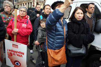 Left Front demonstration - From Place de la Nation to Bastille - Paris