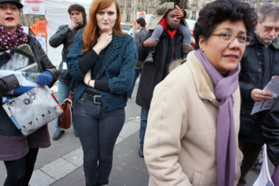 Left Front demonstration - From Place de la Nation to Bastille - Paris